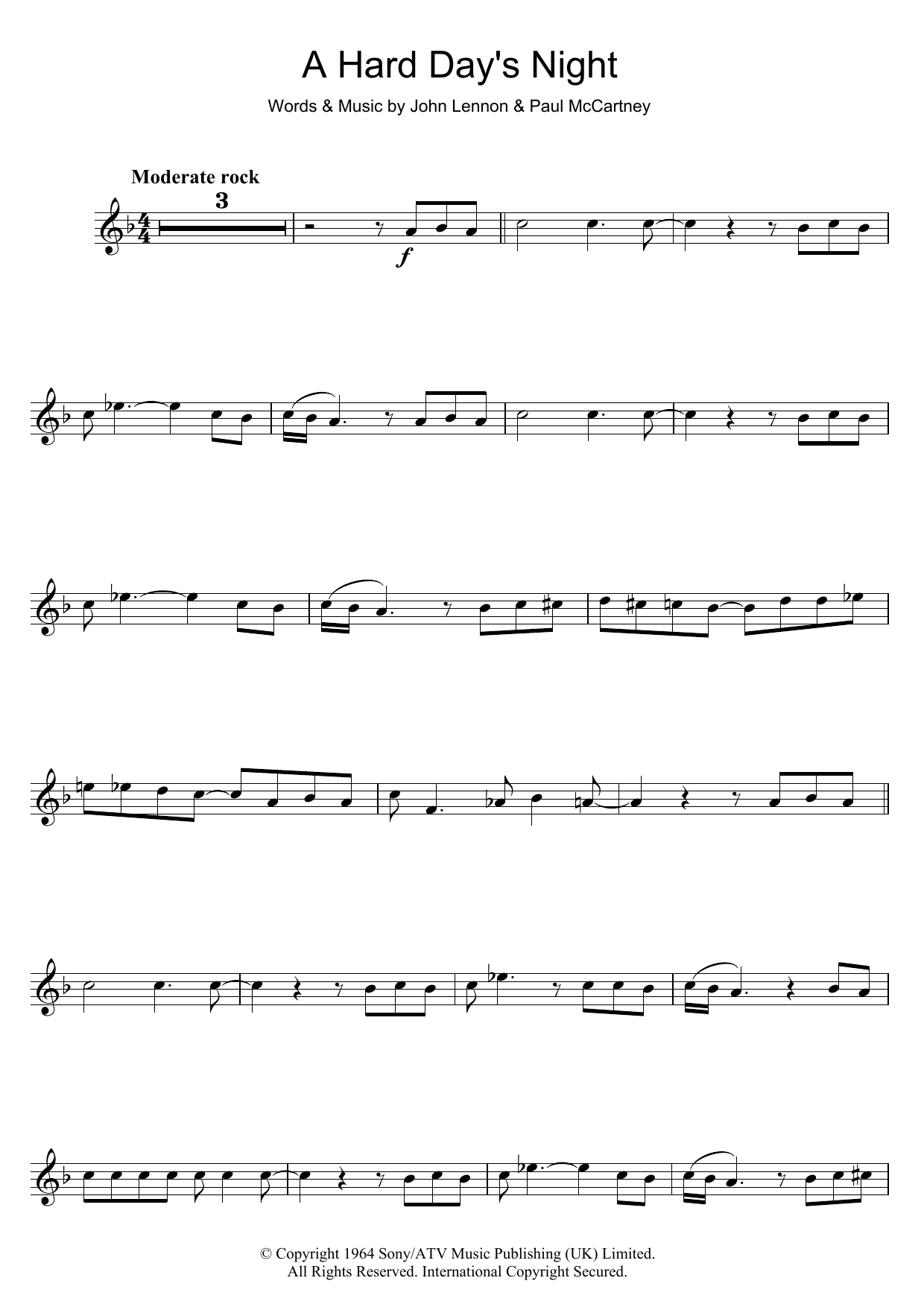 Product gallery: Page 1 of 1 A Hard Day's Night, The Beatles