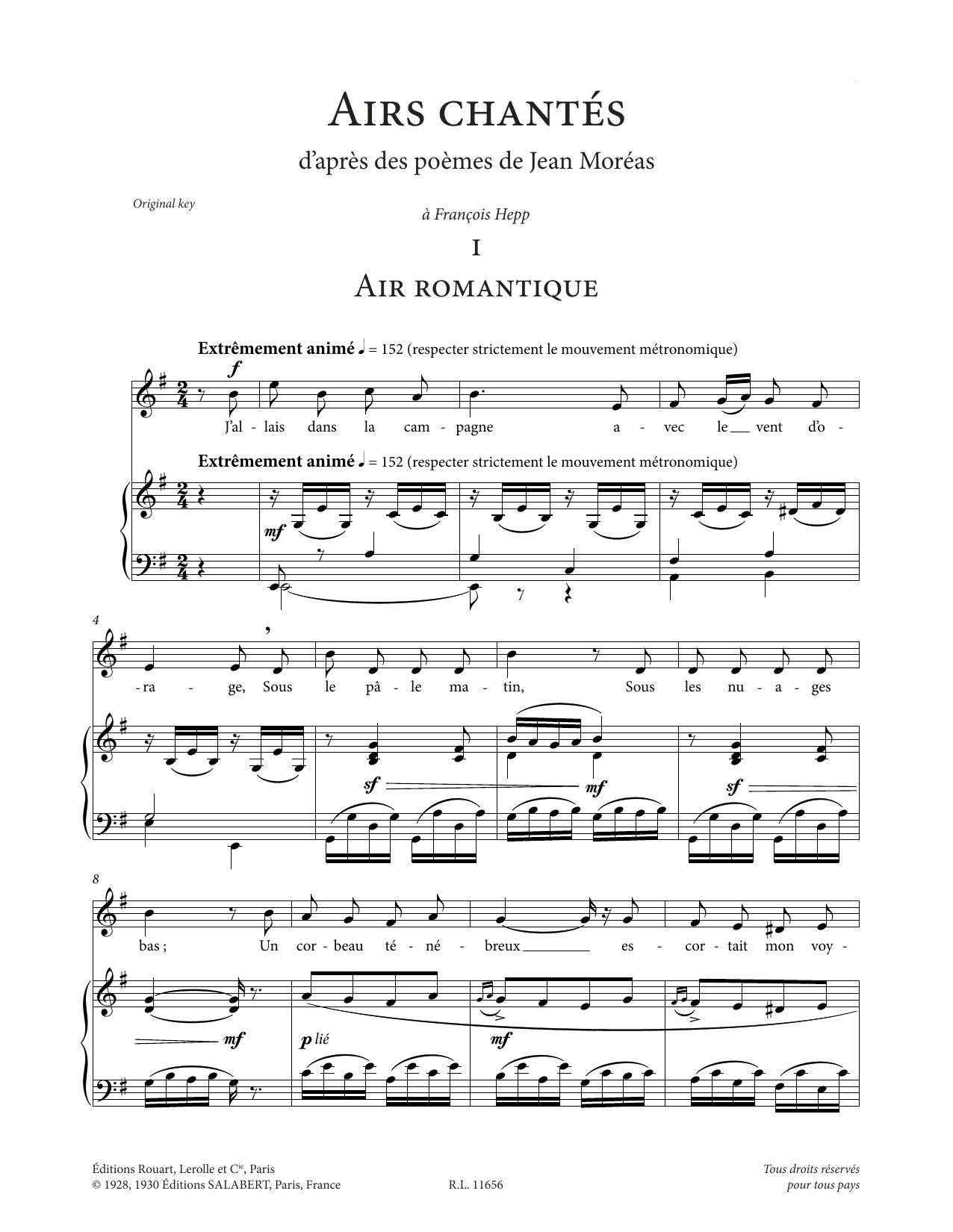 Produktbild zu: Airs chantés (High Voice)