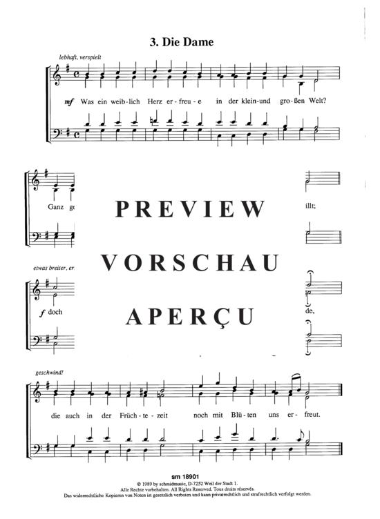 Product gallery: Page 5 of 5 Drei Humoresken , , (mixed choir)