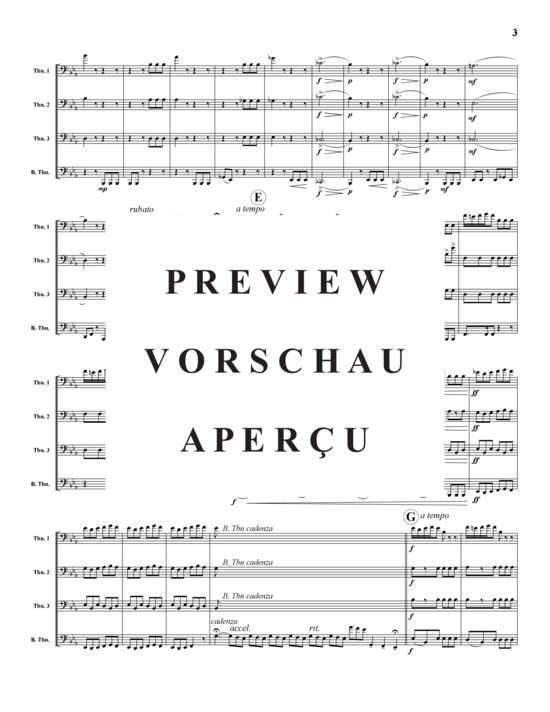 Product gallery: Page 4 of 13 Largo al Factotum , , (Trombone Quartet)