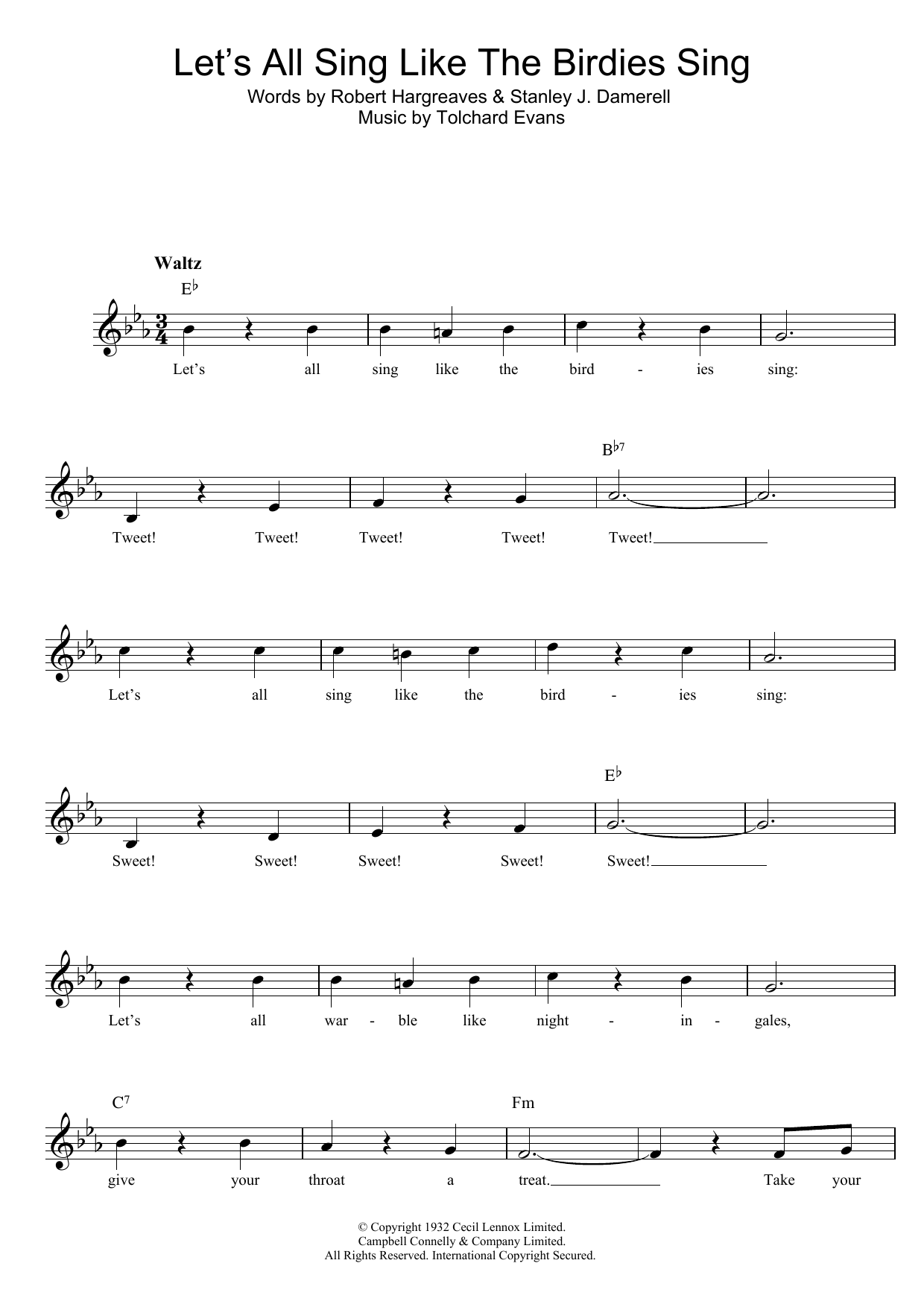 Produktbild zu: Let's All Sing Like The Birdies Sing