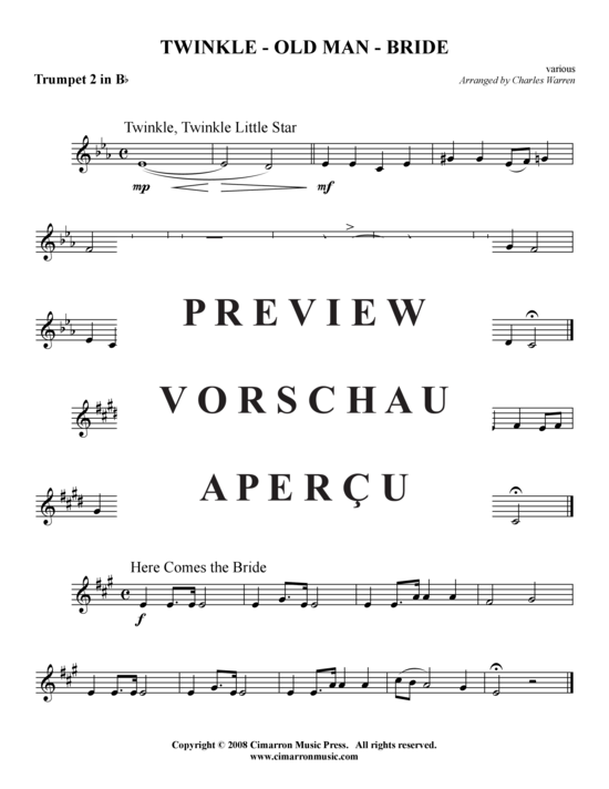 Produktgalerie: Seite 6 von 7 Twinkle - Old Man - Bride (Medley) , ,  (Blechbläserquintett)