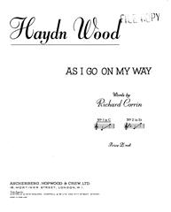 Produktbild zu: As I Go On My Way