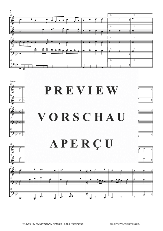 Produktgalerie: Seite 5 von 11 Intrade - Pavana - Galliarda, , (Blechbläser Quintett)