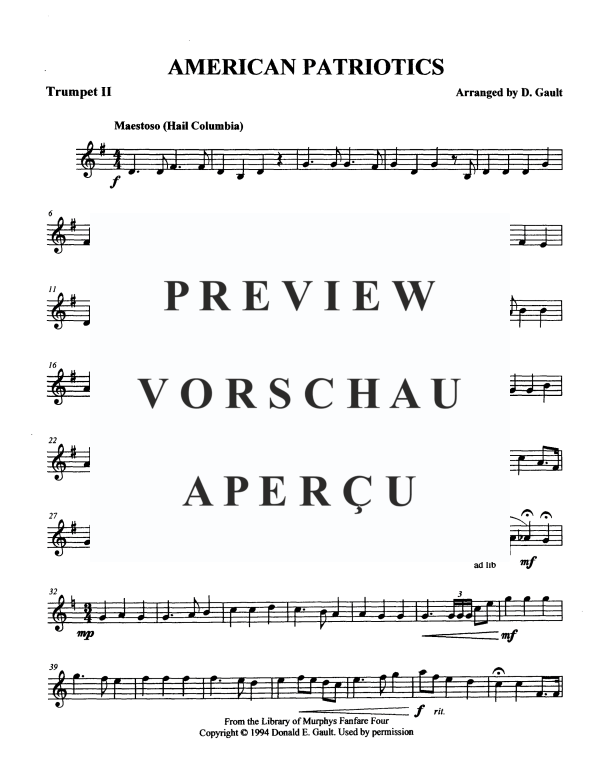 Produktgalerie: Seite 11 von 11 American Patriotics, , Blechbläser Quartett