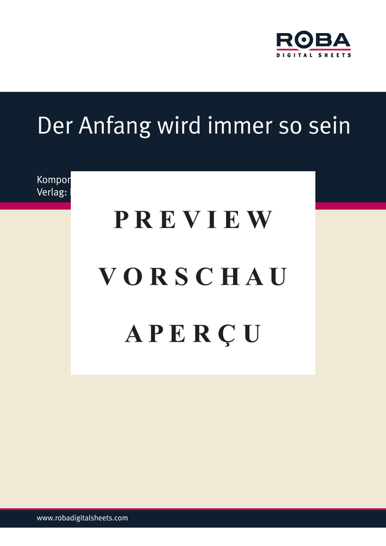 gallery: Der Anfang wird immer so sein , , (Combo-Band)
