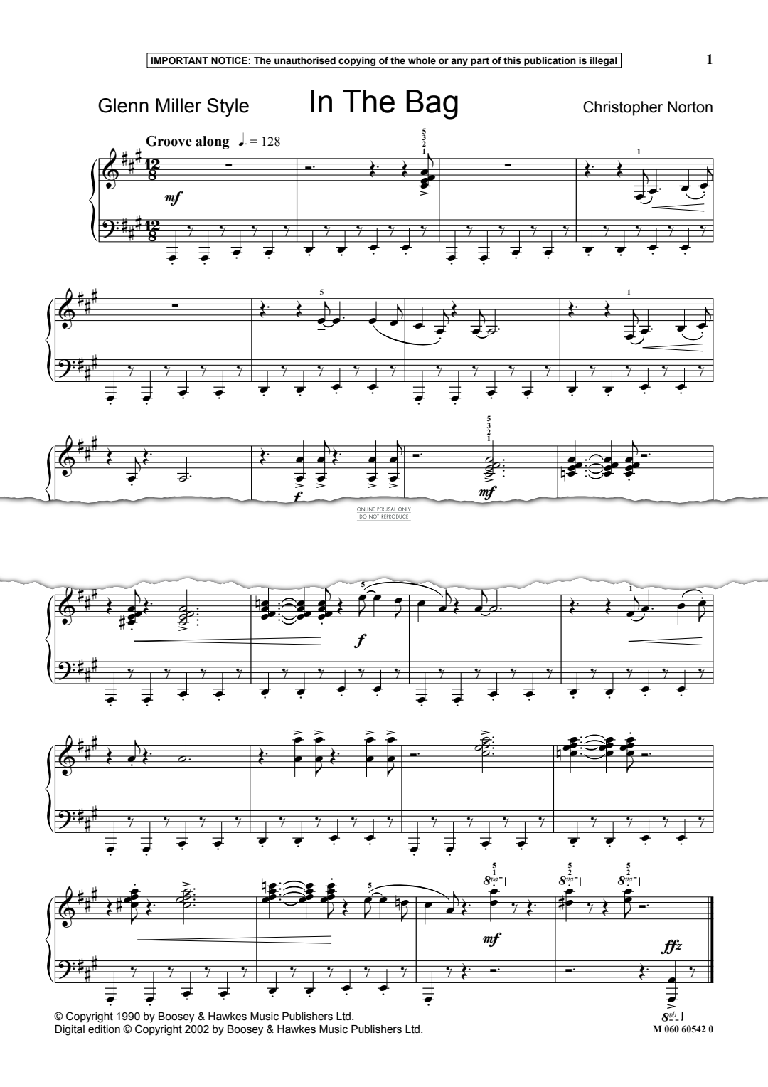 Produktgalerie: Seite 1 von 1 In The Bag, Christopher Norton, Klavier