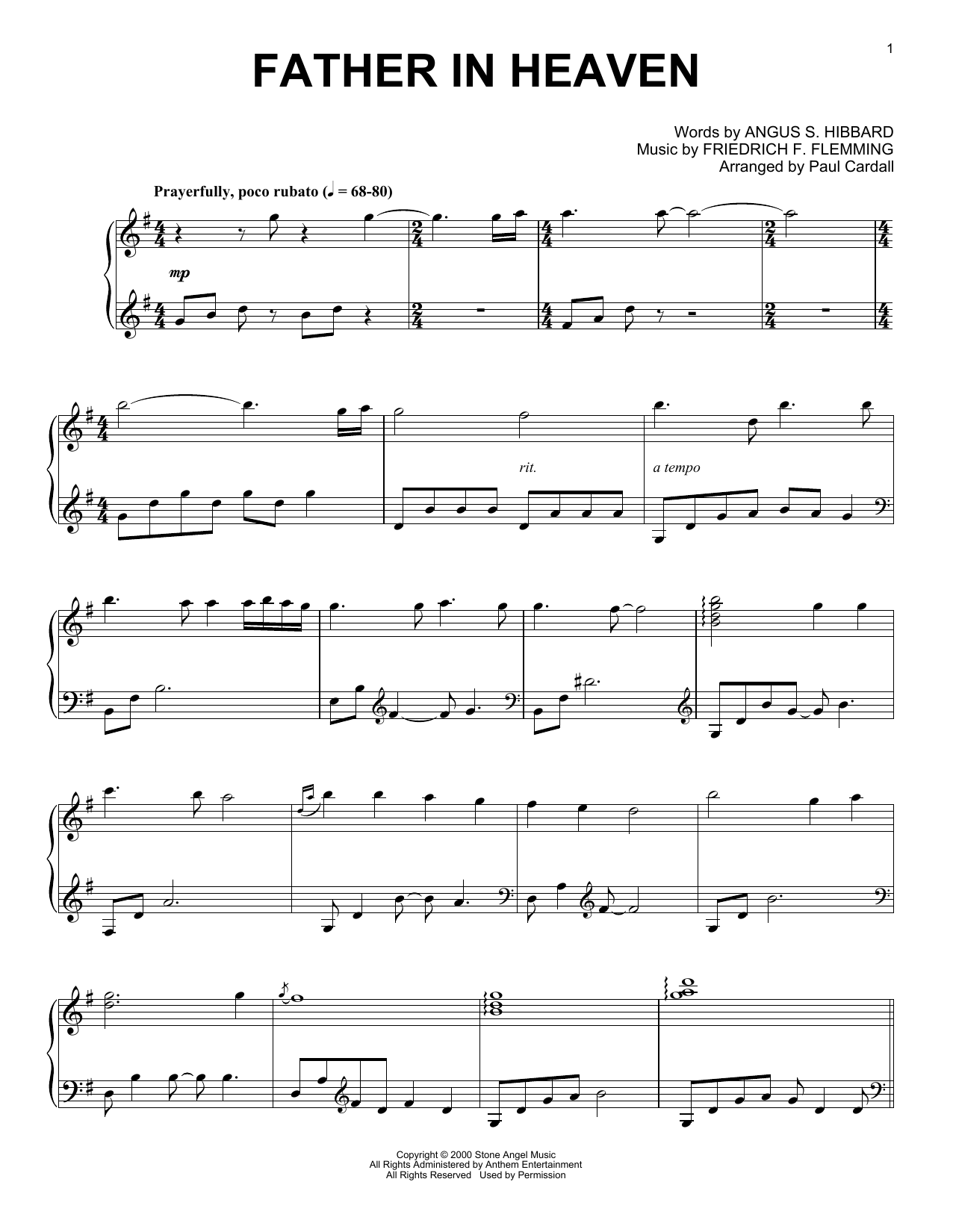 Produktbild zu: Father In Heaven (arr. Paul Cardall)