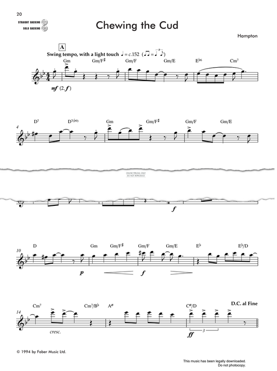 Product gallery: Page 1 of 1 Chewing The Cud, Andy Hampton