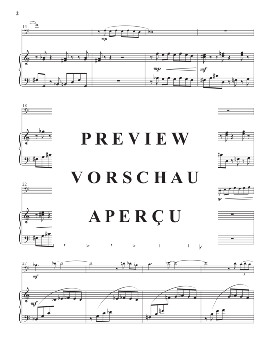 Product gallery: Page 4 of 21 Impromptu for Two , , (euphonium + piano)