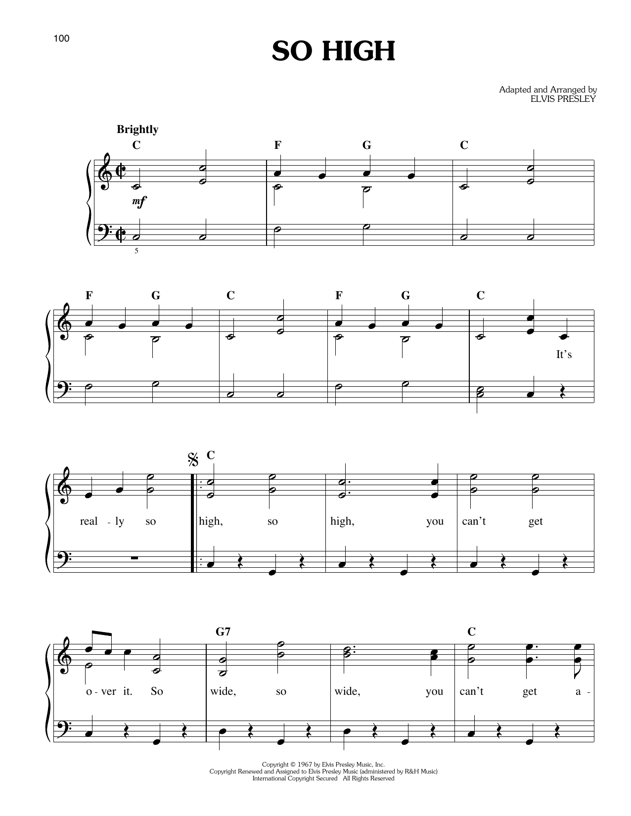 Produktbild zu:  So High - Elvis Presley