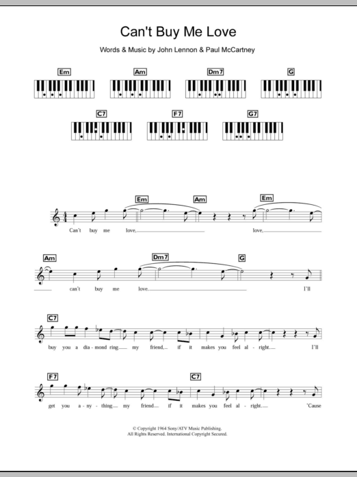 Produktbild zu: Can't Buy Me Love