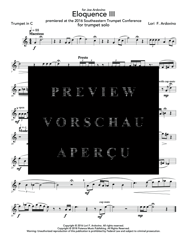 Produktgalerie: Seite 1 von 6 Eloquence III, , (Trompete Solo)