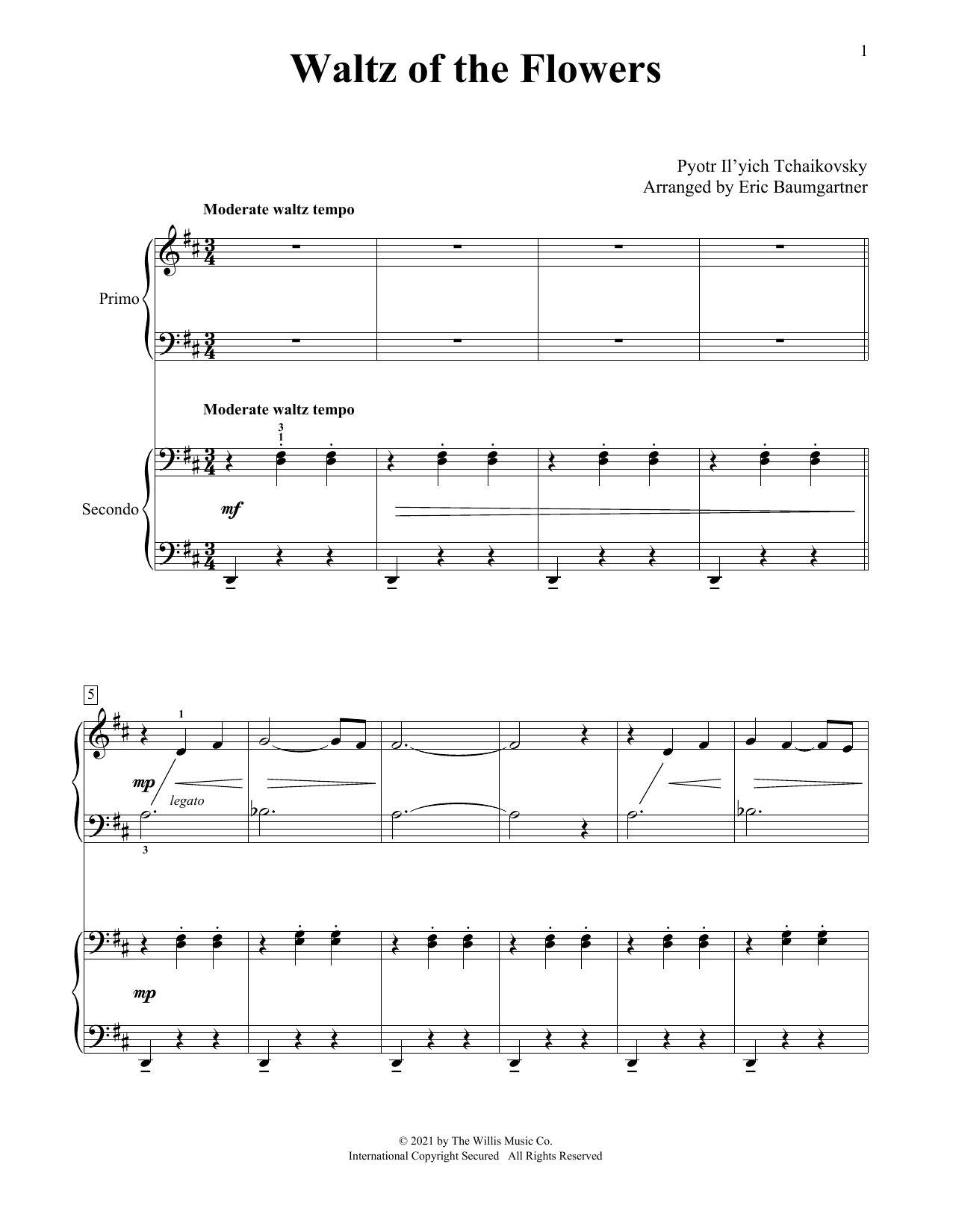 Product picture to: Waltz Of The Flowers (from The Nutcracker) (arr. Eric Baumgartner)