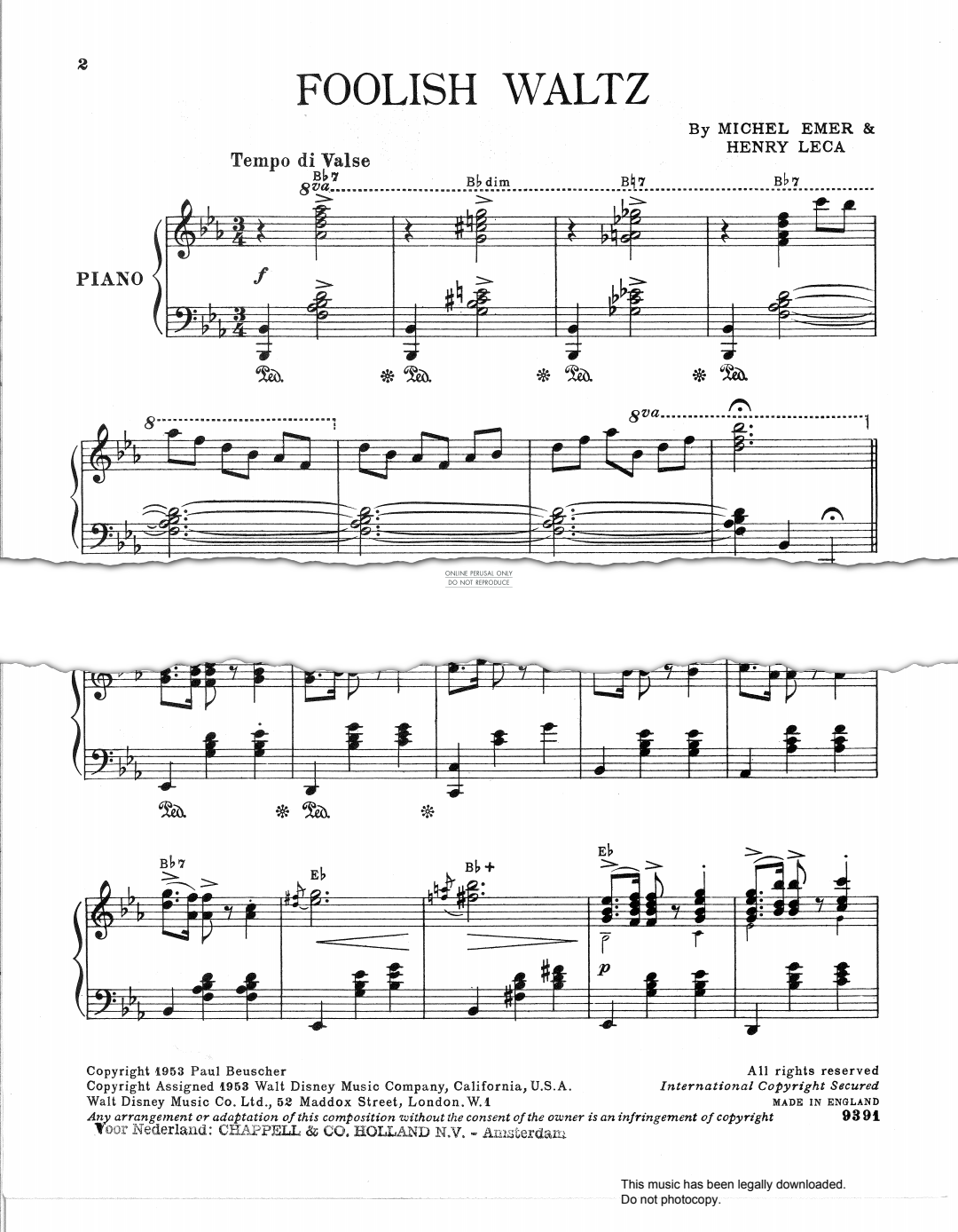 Product picture to: Foolish Waltz