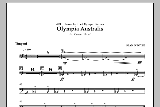 Produktbild zu:  Olympia Australis (Concert Band) - Timpani - 