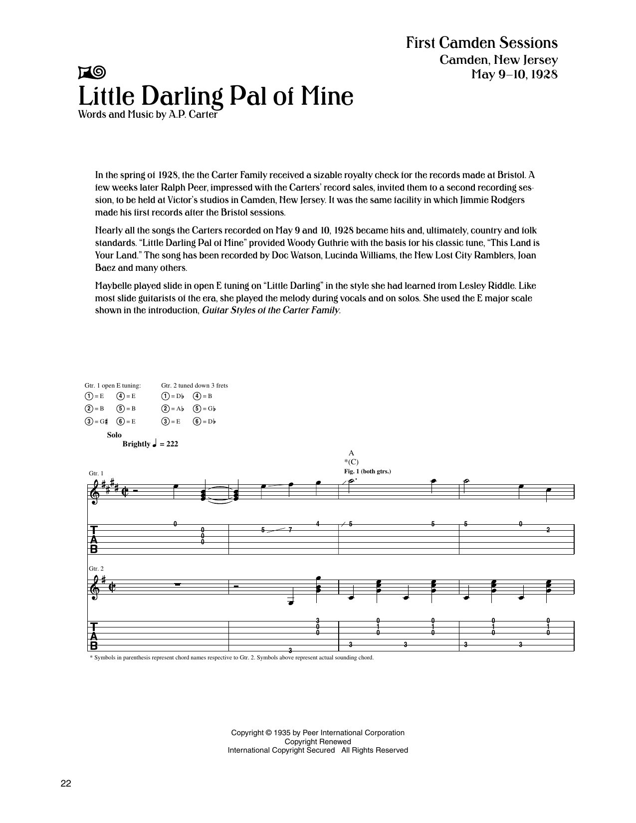 Product gallery: Page 1 of 1 Little Darling Pal Of Mine, The Carter Family