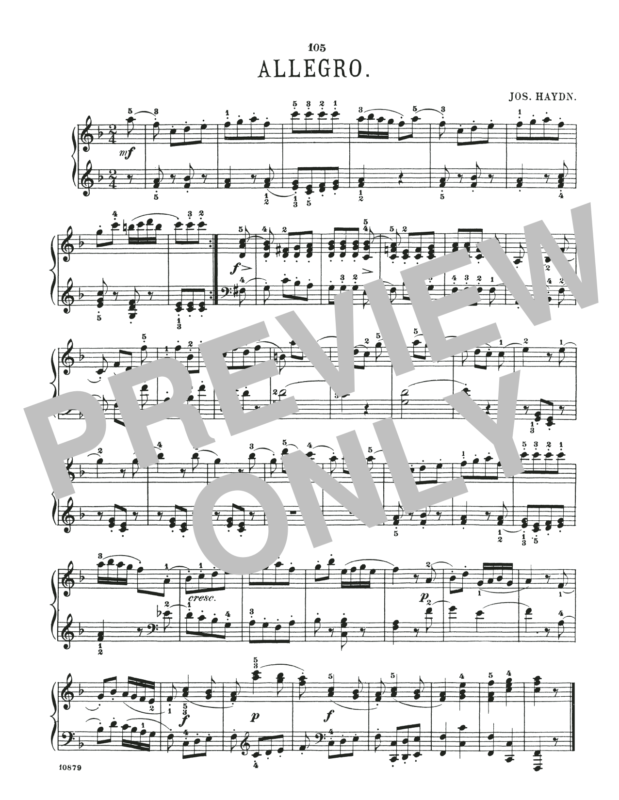 Product picture to: Allegro In F Major
