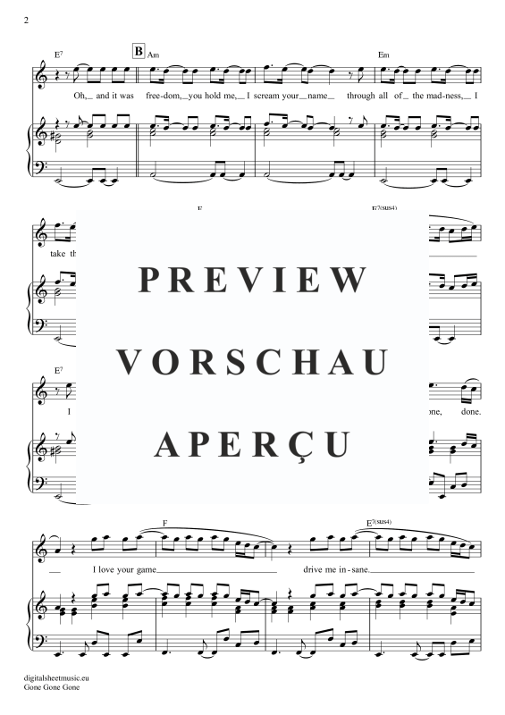 Produktgalerie: Seite 3 von 11 Gone Gone Gone, Guetta, David Swims, Teddy Tones And I, Klavier, Gesang & Akkorde