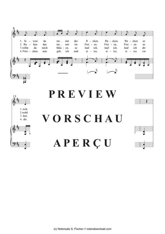 Product gallery: Page 3 of 3 Fritz und sein Spitz , , Piano and Voice