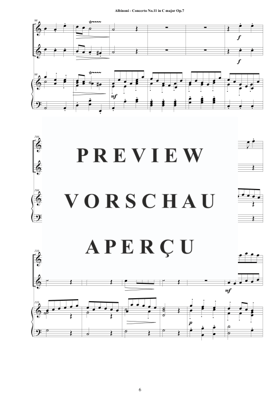 Product gallery: Page 7 of 11 Oboe Concerto No.11 in C-Dur Op.7, , 2 Oboes and Piano/Harpsichord