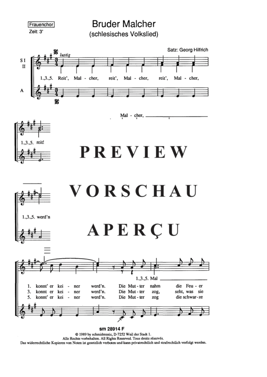 Product gallery: Page 3 of 3 Bruder Malcher , , (women's choir)