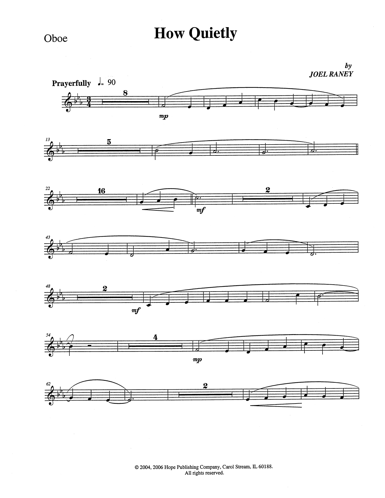 Product picture to: How Quietly - Oboe