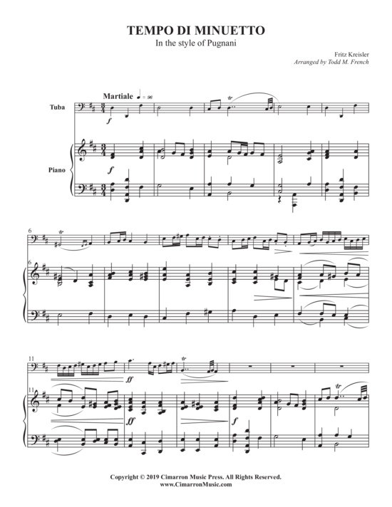 Product picture to: Tempo di Minuetto Fritz Kriesler