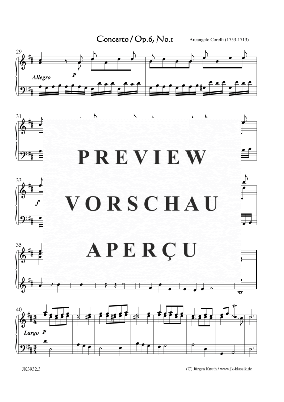 gallery: Concerto Op. 6. No. 1, , (Klavier/Cembalo Solo)