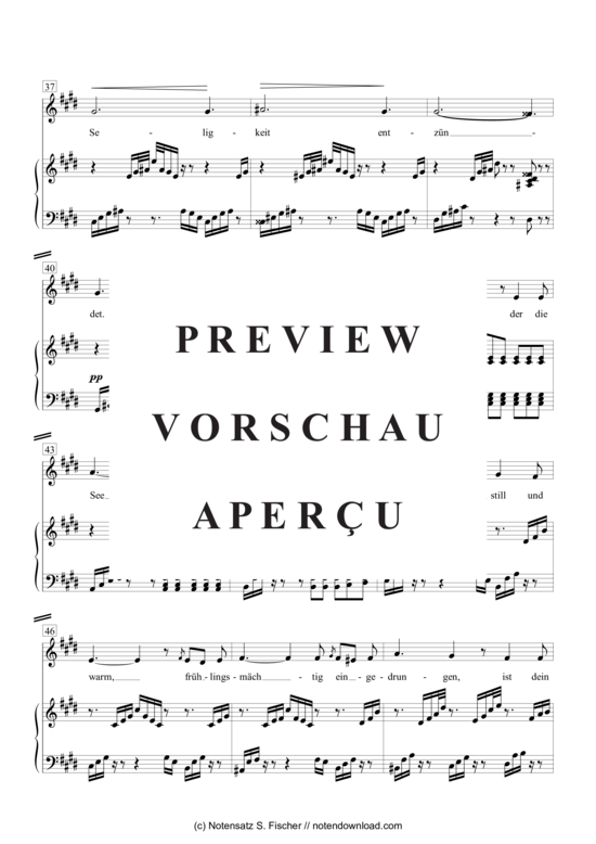 Product gallery: Page 5 of 6 Frühlingslied , , Piano and Voice