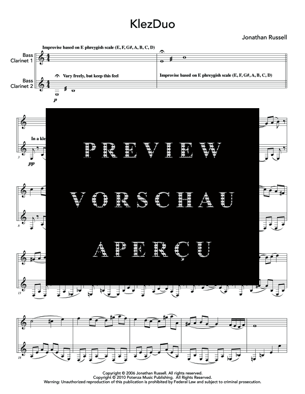 Product gallery: Page 5 of 11 KlezDuo, , (Duo 2x bass clarinet)