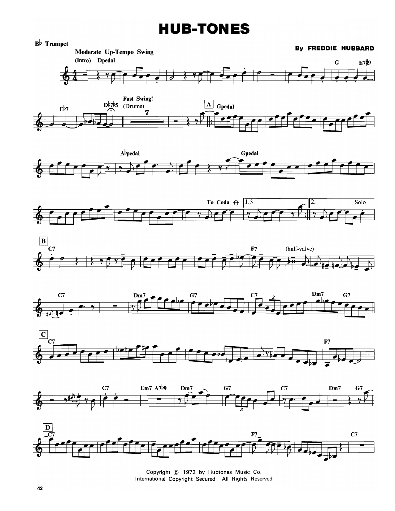 Produktgalerie: Seite 1 von 1 Hub-Tones, Freddie Hubbard, Trompete
