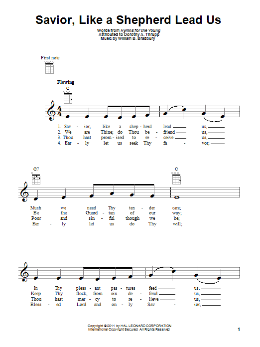 Product gallery: Page 1 of 1 Savior, Like A Shepherd Lead Us, William B. Bradbury