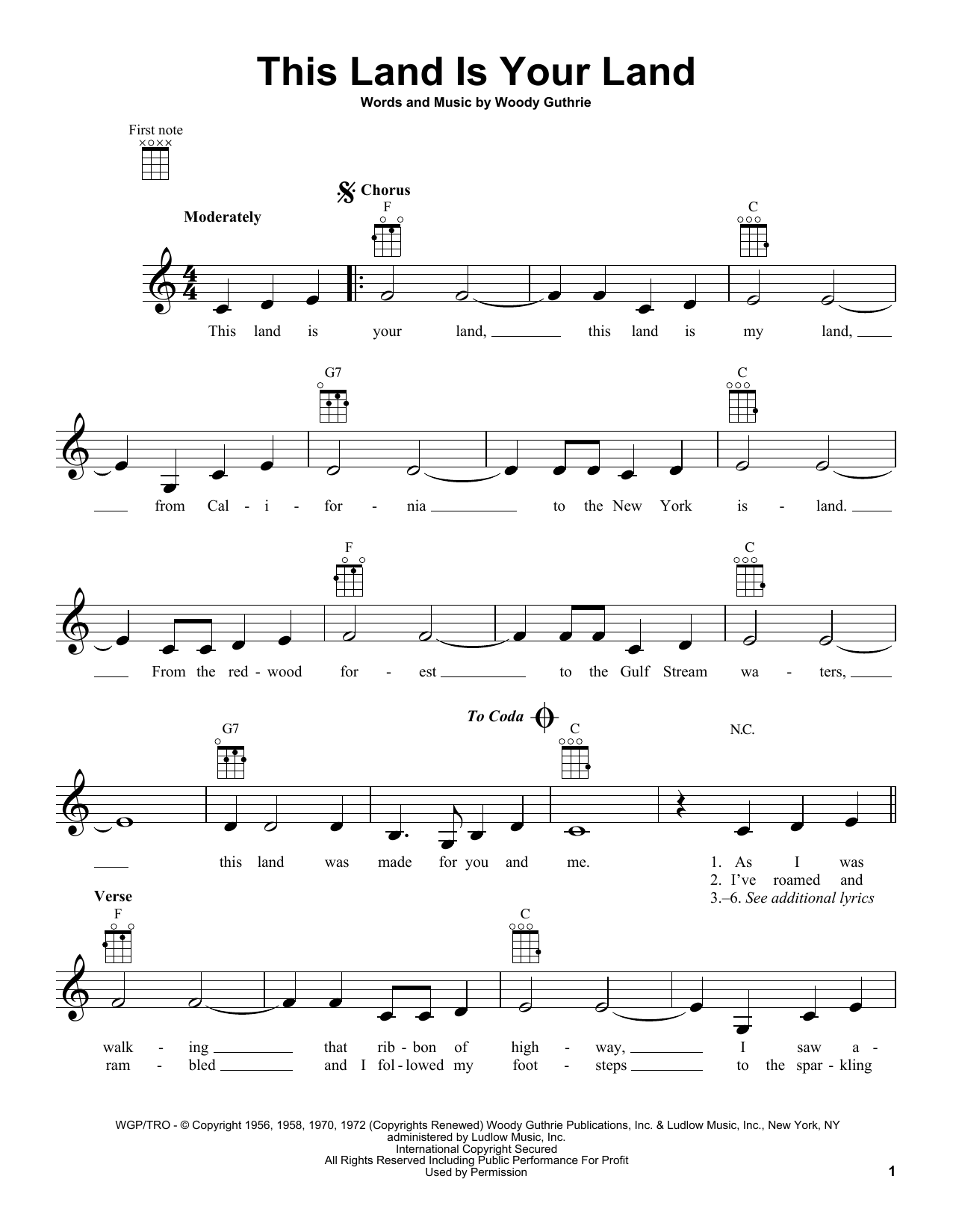Product gallery: Page 1 of 1 This Land Is Your Land, Woody Guthrie