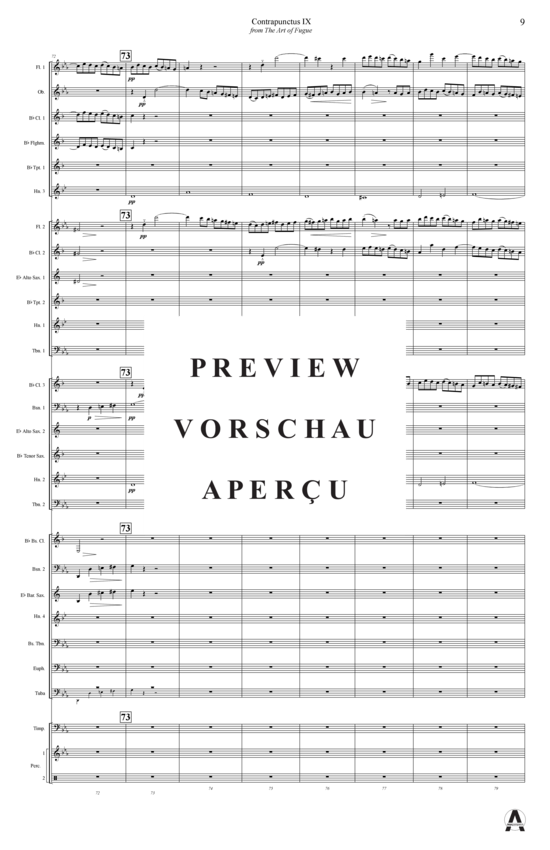 Produktgalerie: Seite 12 von 18 Contrapunctus 9 aus Kunst der Fuge , , (Concert Band)