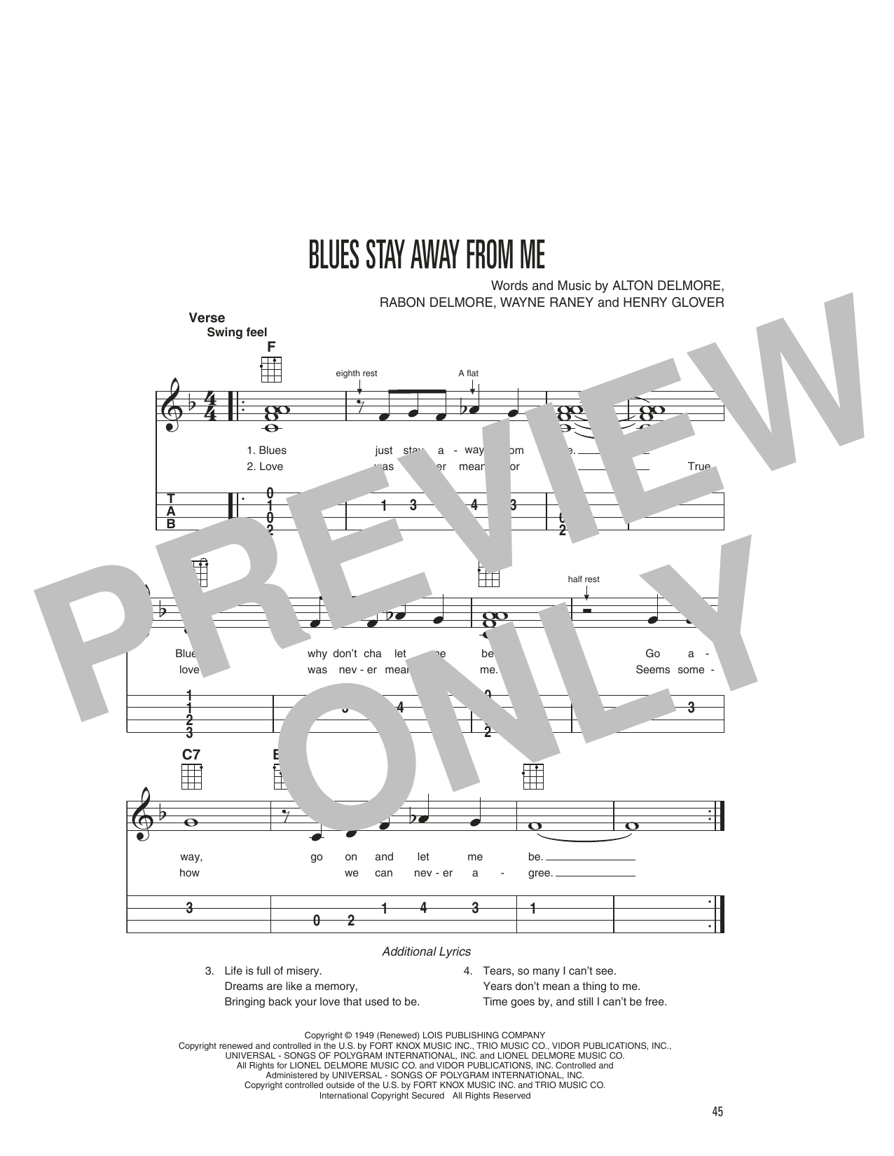 Product gallery: Page 1 of 1 Blues Stay Away From Me, Delmore Brothers