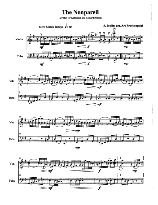 Produktbild zu: The Nonpareil Scott Joplin