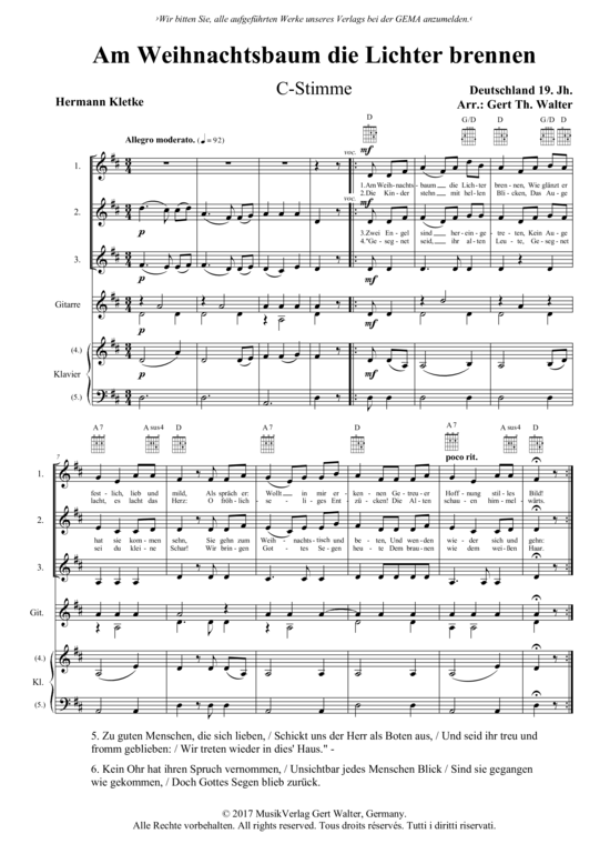 Produktbild zu: Am Weihnachtsbaum die Lichter brennen Traditional