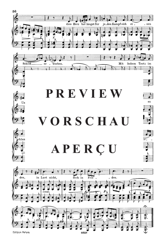 Product gallery: Page 6 of 6 Abendlied für die Entfernte D.856, , Low Voice and Piano