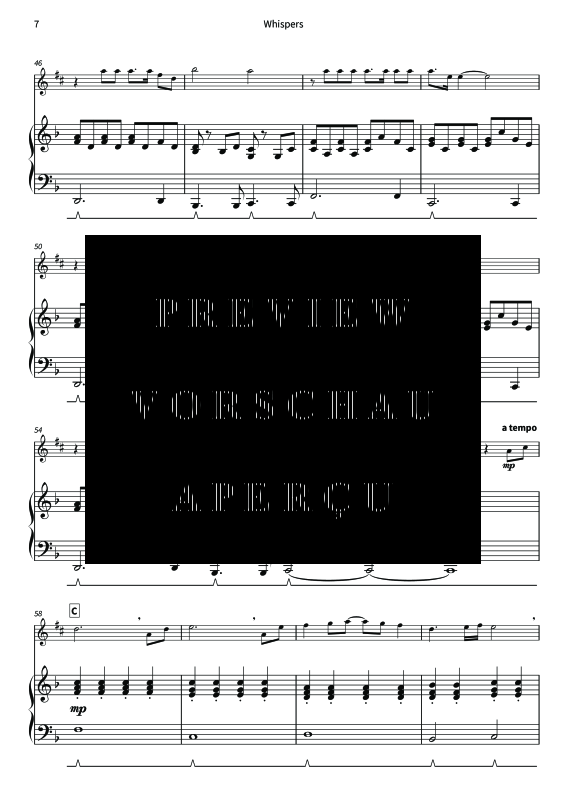 Produktgalerie: Seite 9 von 11 Whispers - Gentle Melodies for Weddings, Church, and Other Occasions, , Altsaxophon und Klavier