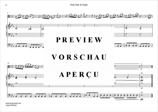 Product gallery: Page 3 of 4 Largo (Winter) , ,  (viola and organ)