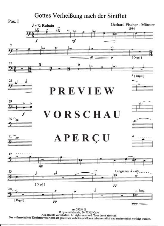 Product gallery: Page 2 of 3 Gottes Verheissung nach der Sindflut , , (Trombone 1 - single part)