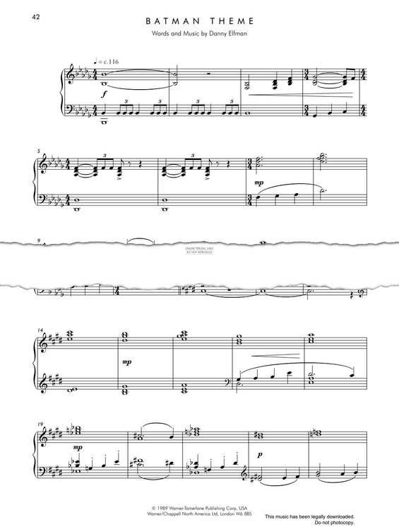 gallery: Batman Theme, Danny Elfman