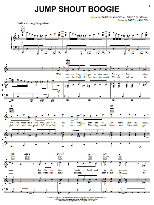 gallery: Jump Shout Boogie, Barry Manilow, Gesang, Gitarre, Klavier