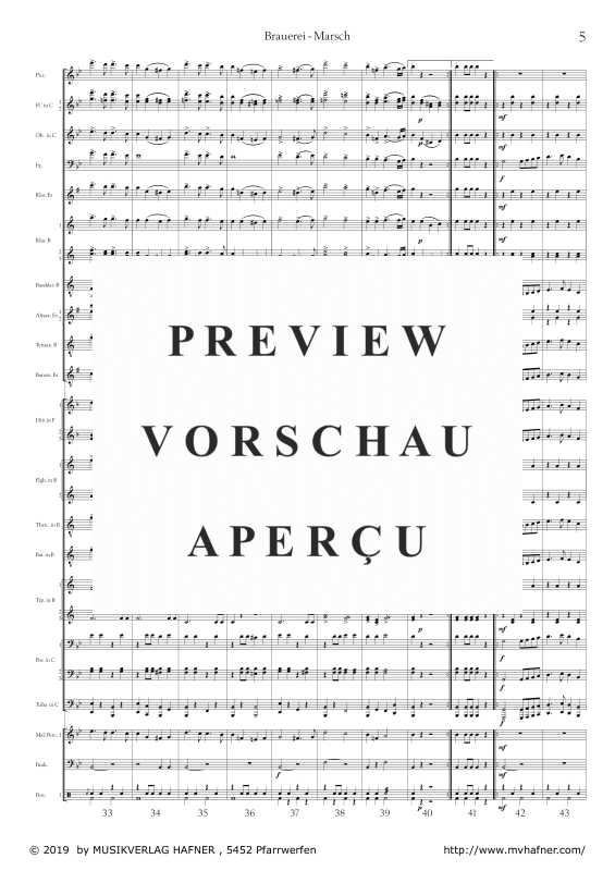 Product gallery: Page 8 of 11 Brauerei - Marsch, , (large wind orchestra)