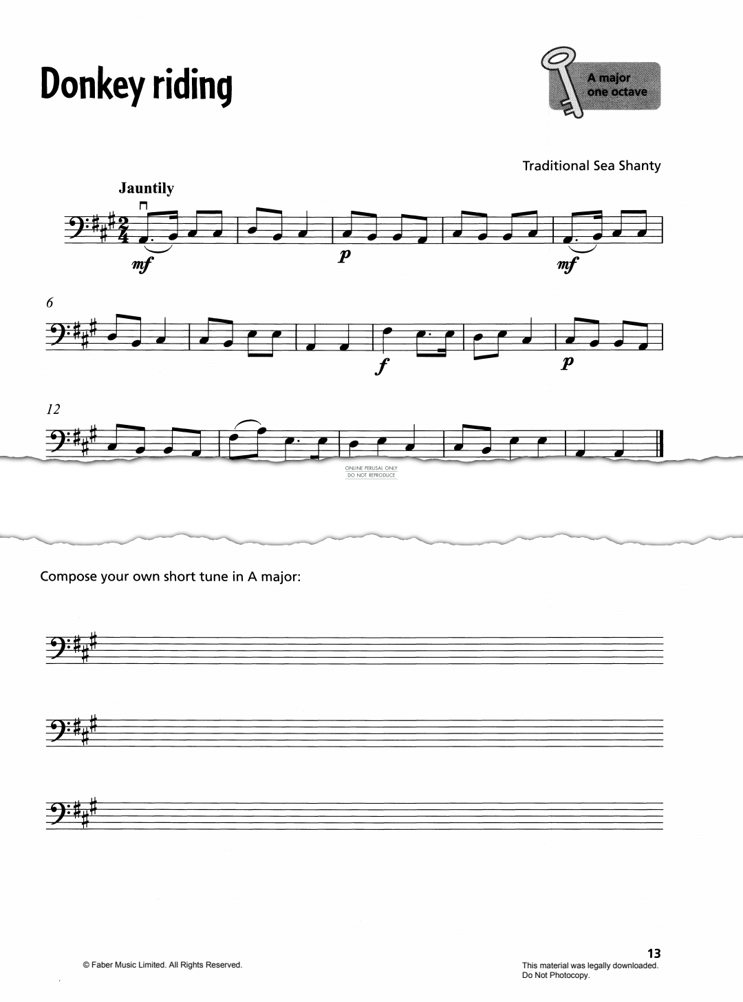 Produktgalerie: Seite 1 von 1 Donkey Riding, Traditional, Violoncello