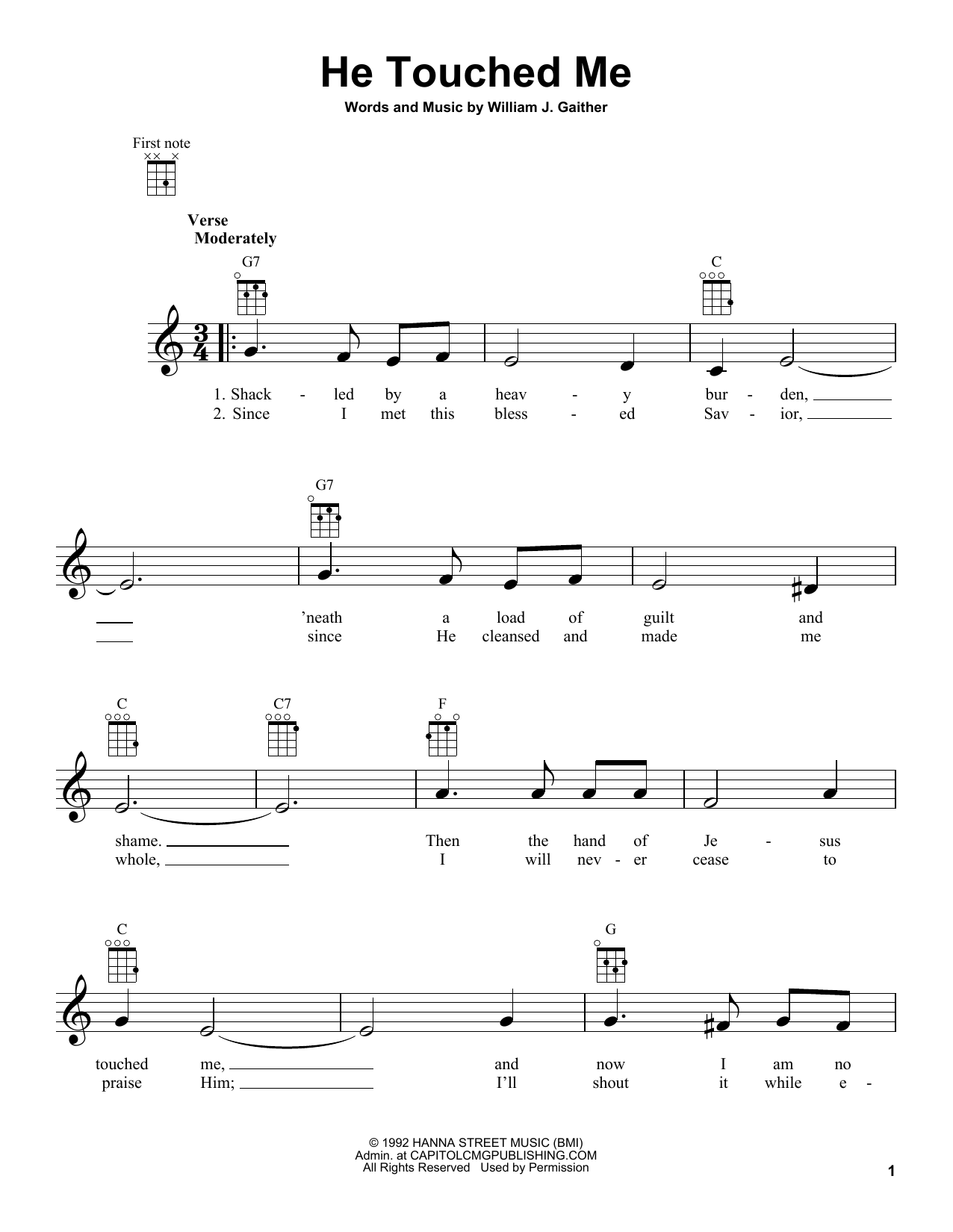 Product gallery: Page 1 of 1 He Touched Me, Gaither Vocal Band