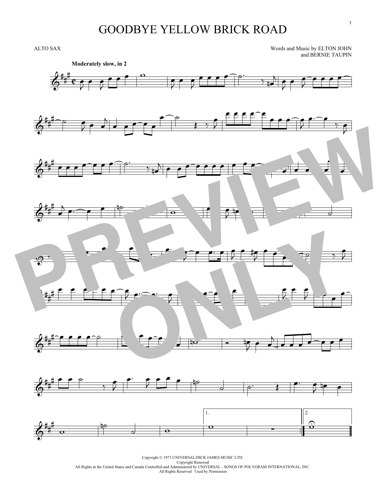 Product gallery: Page 1 of 1 Goodbye Yellow Brick Road, Elton John