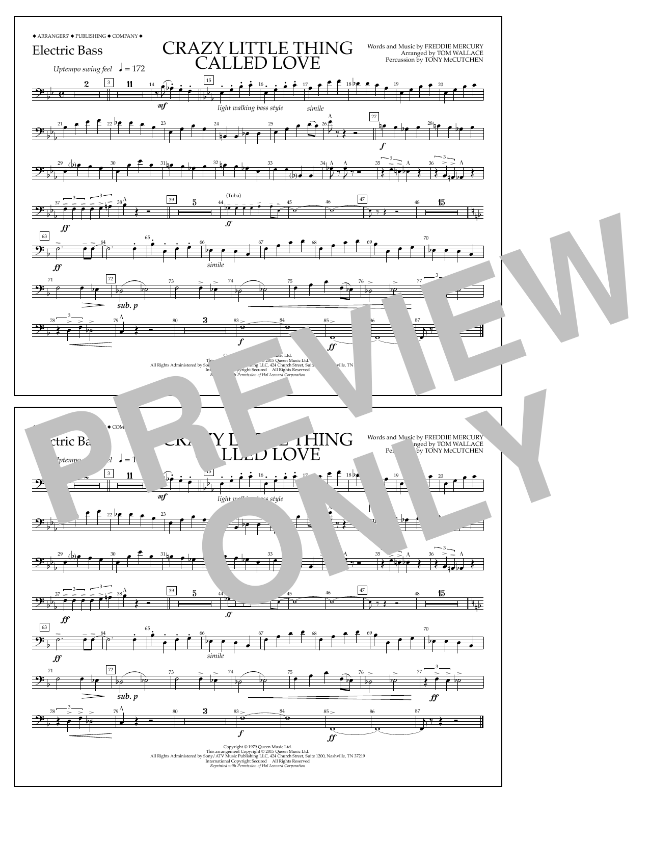 Produktbild zu: Crazy Little Thing Called Love - Electric Bass