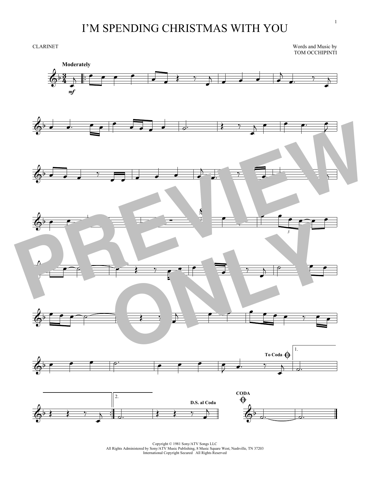 Product gallery: Page 1 of 1 I'm Spending Christmas With You, Tom Occhipinti